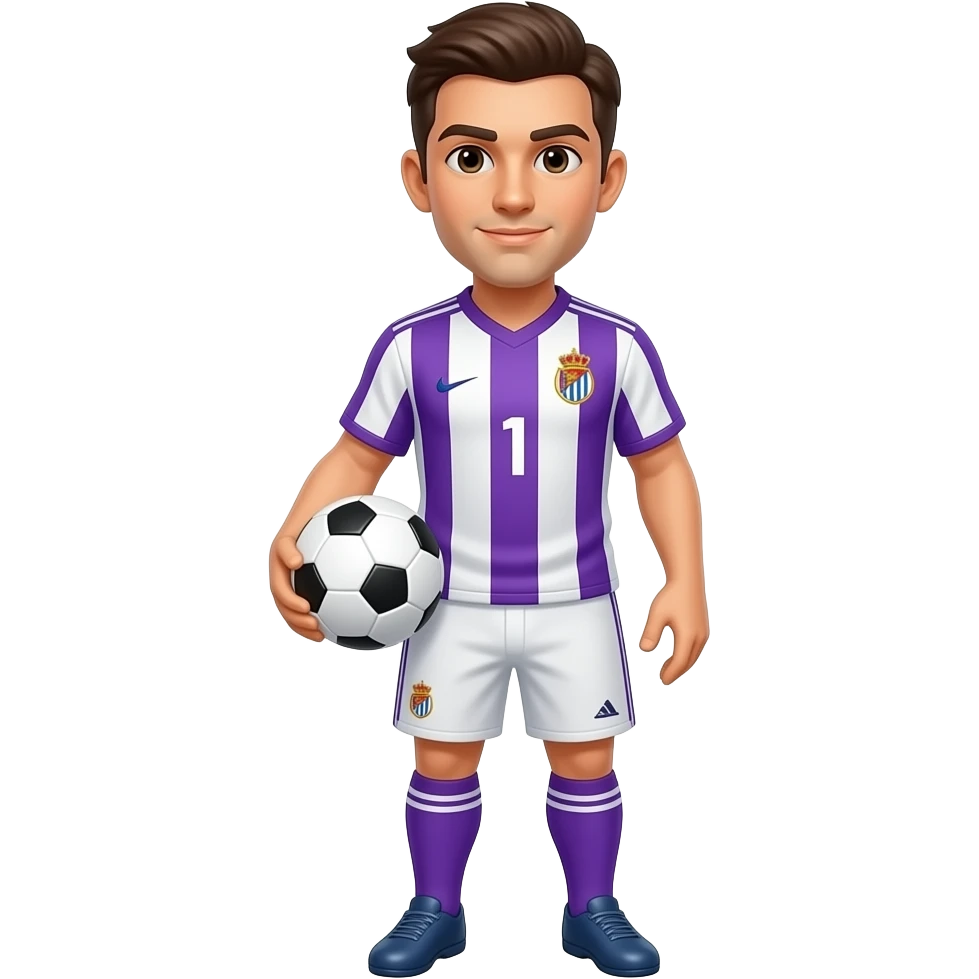 jugadroe real valladolid con balon emoji