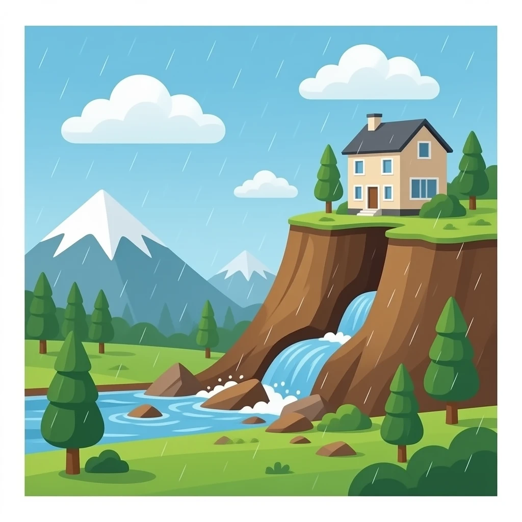 landslide on house emoji