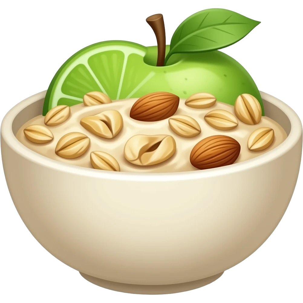 boul de avena y nueces tilo emoji de apple en tonos beige emoji
