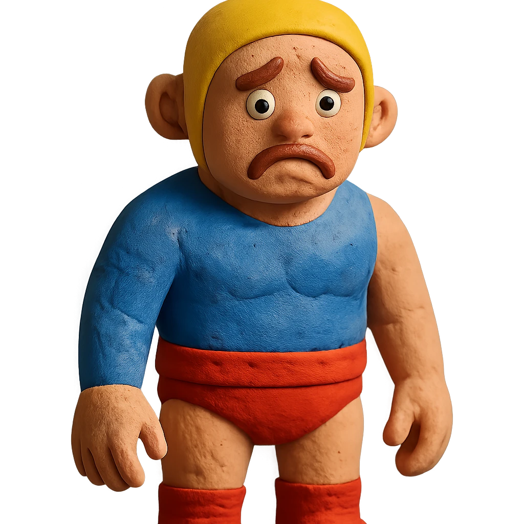 sad wrestler emoji