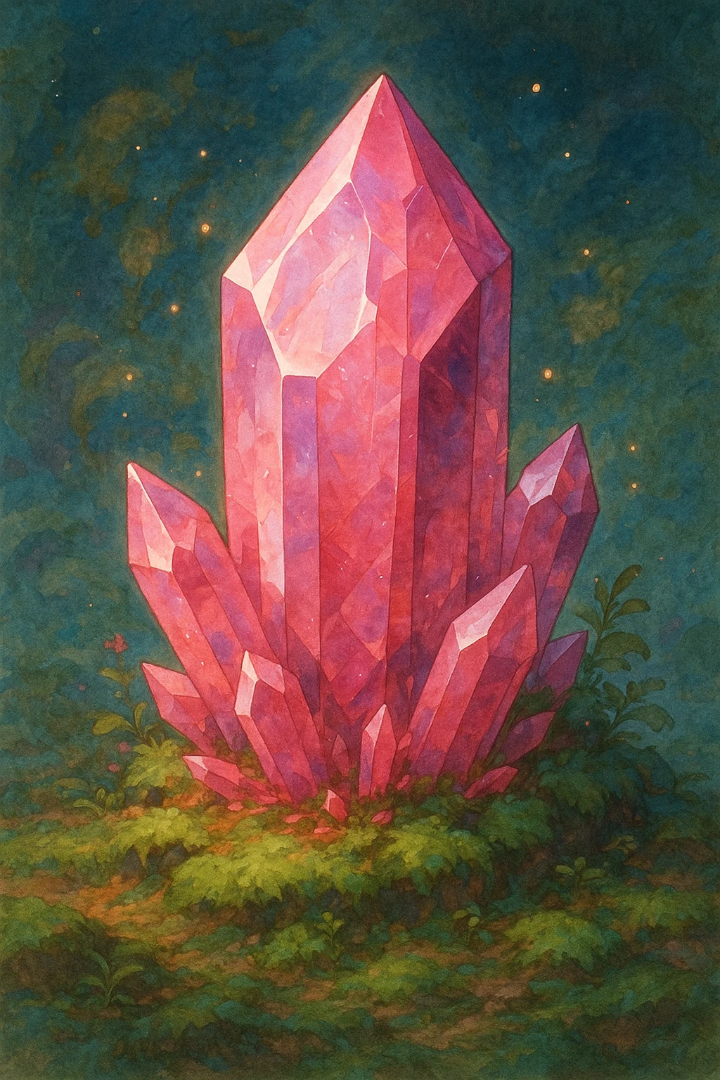high quality pink crystal emoji