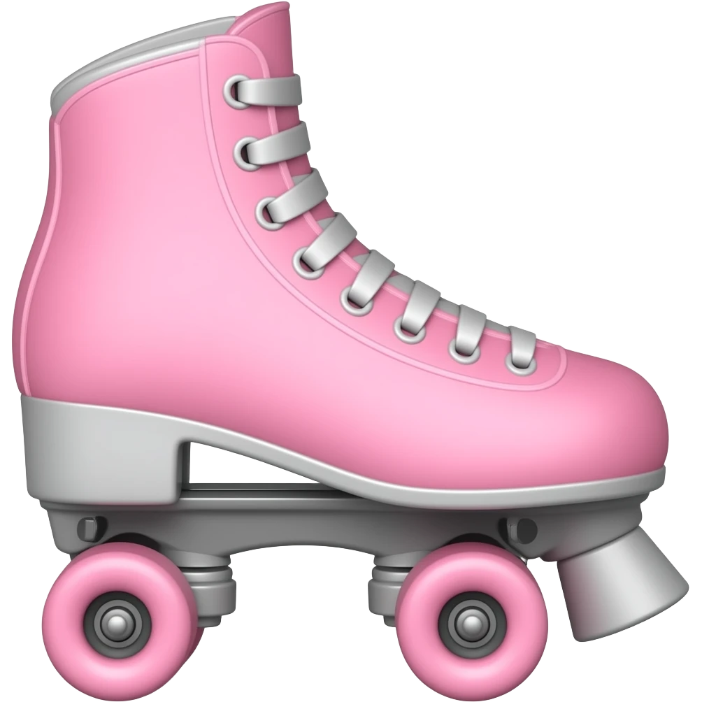 Pink roller skate emoji