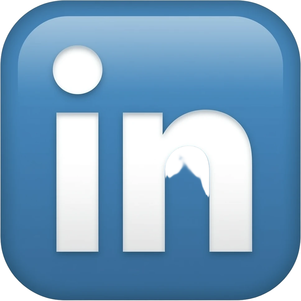linkedin logo, pixel 8000:8000, png, background transparent. emoji