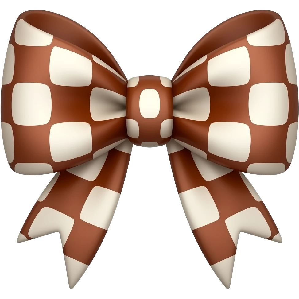Chocolate Marshmallow bow emoji