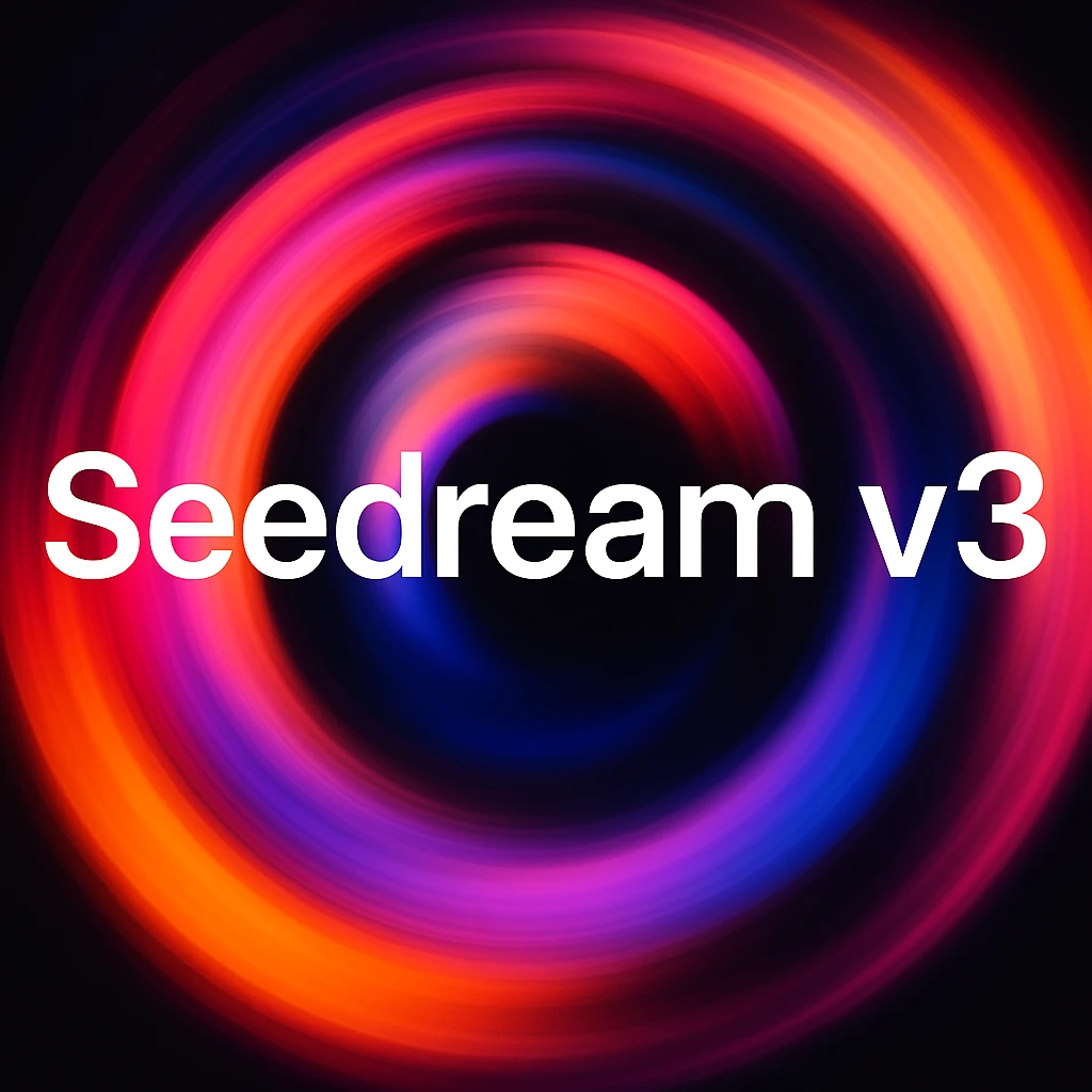 remake this and make "Seedream V3" bit bigger emoji
