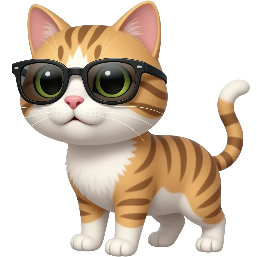 Cat wearing sunglasses emoji