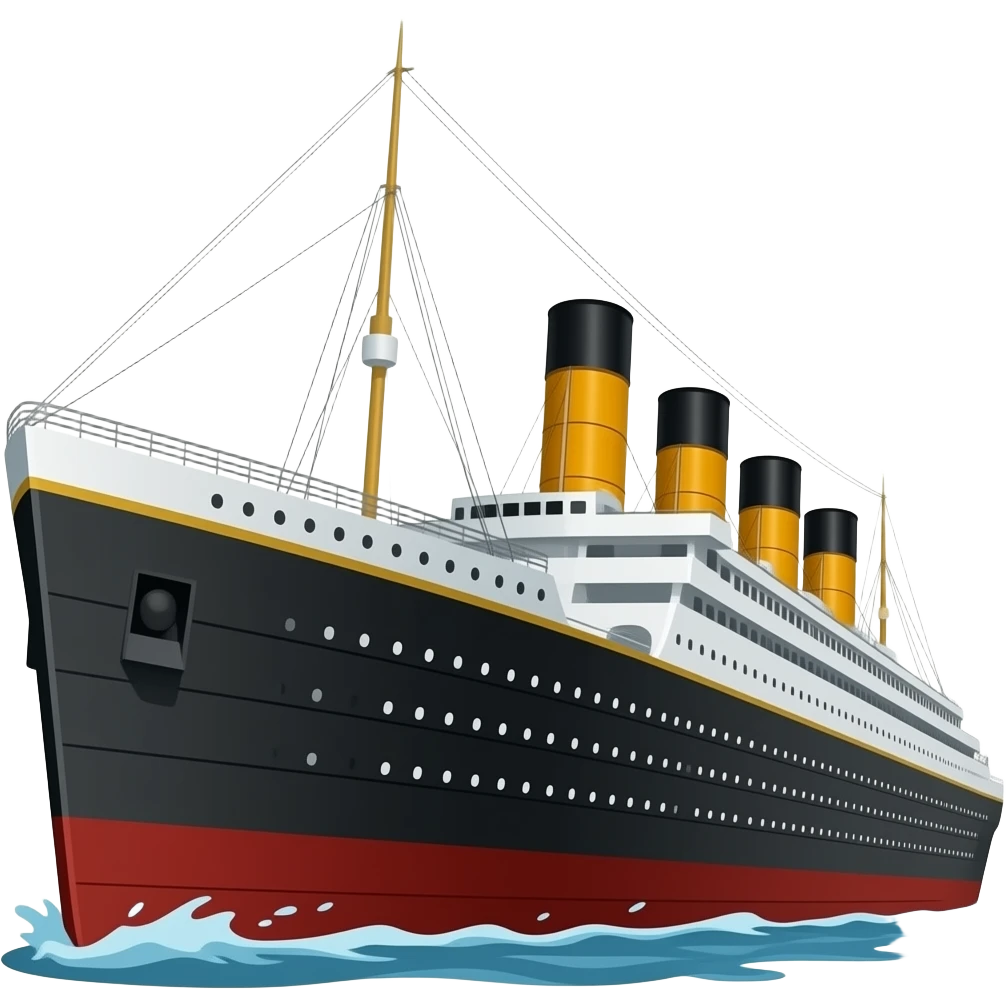 make a titanic emoji. emoji