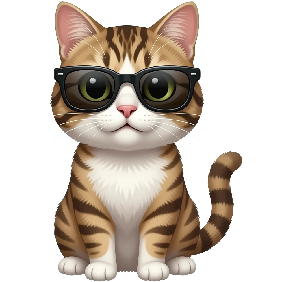 Cat wearing sunglasses emoji