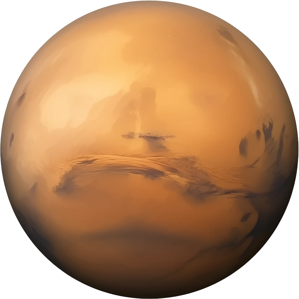 Mars without background emoji