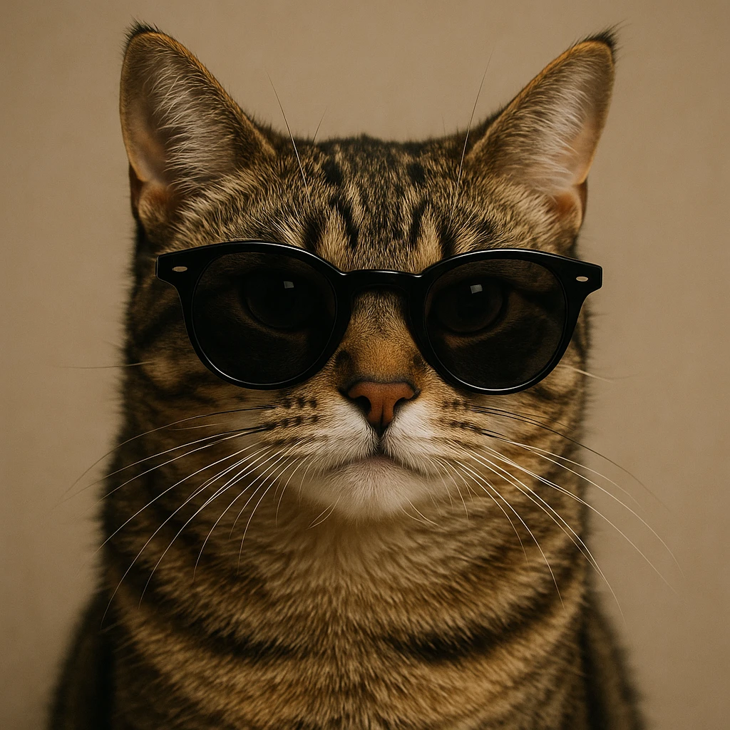 Cat wearing sunglasses emoji