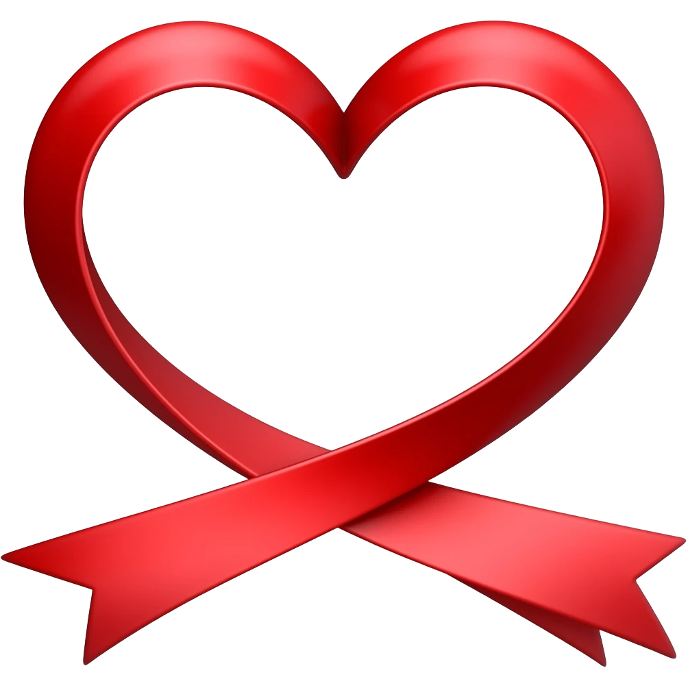 ribbon heart emoji emoji