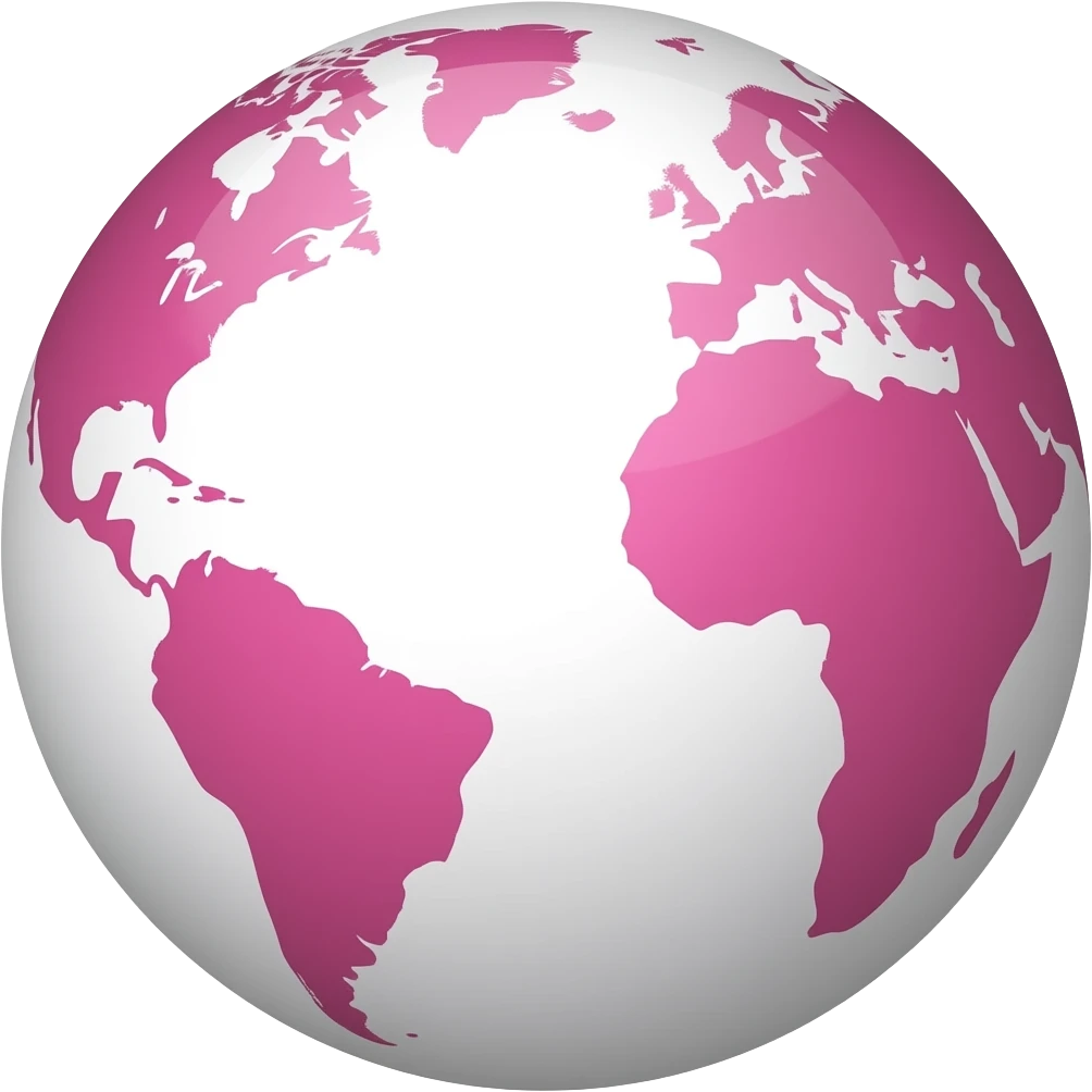 Pink world emoji emoji