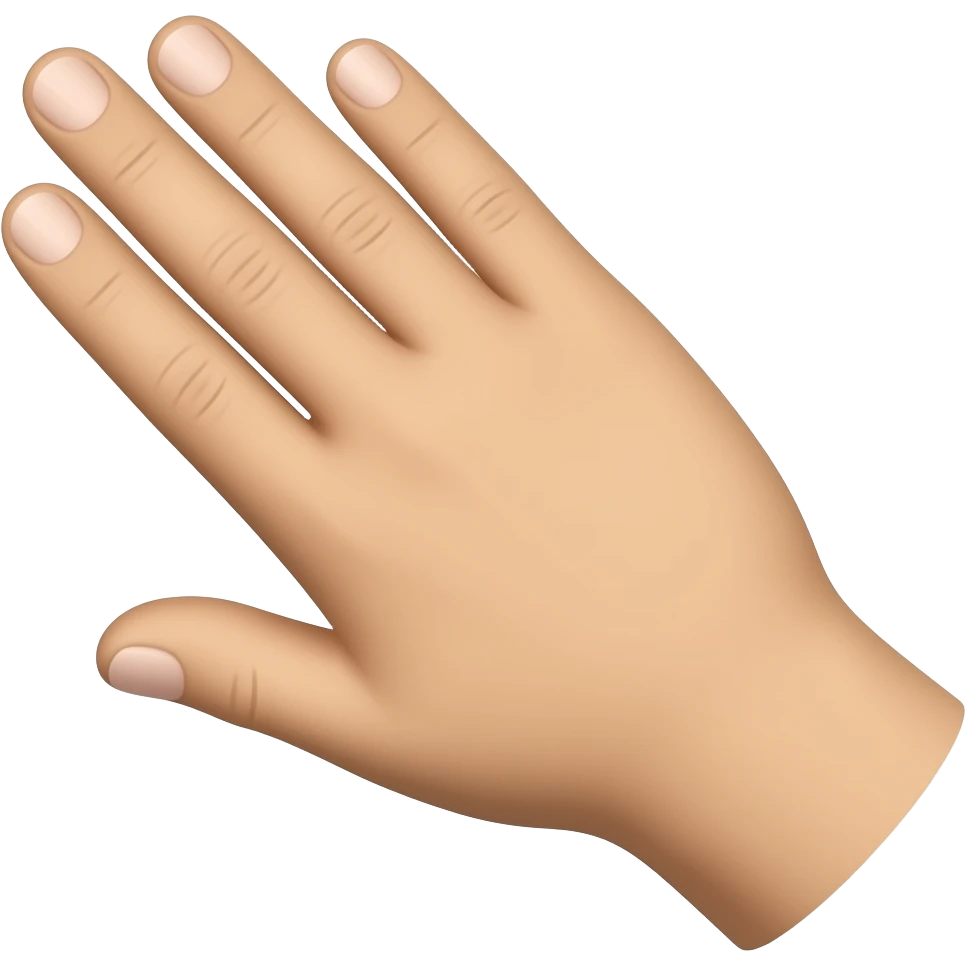 hand trying to pat emoji