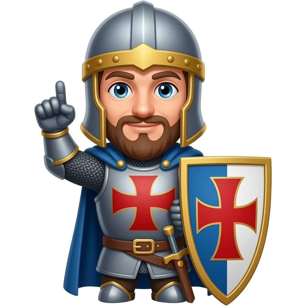 Templar knight hailing emoji