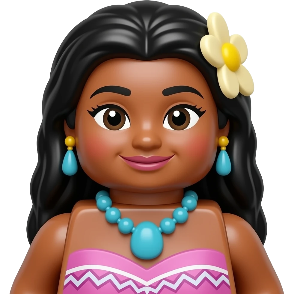 Princess MaiTai as a Lego Minifig emoji