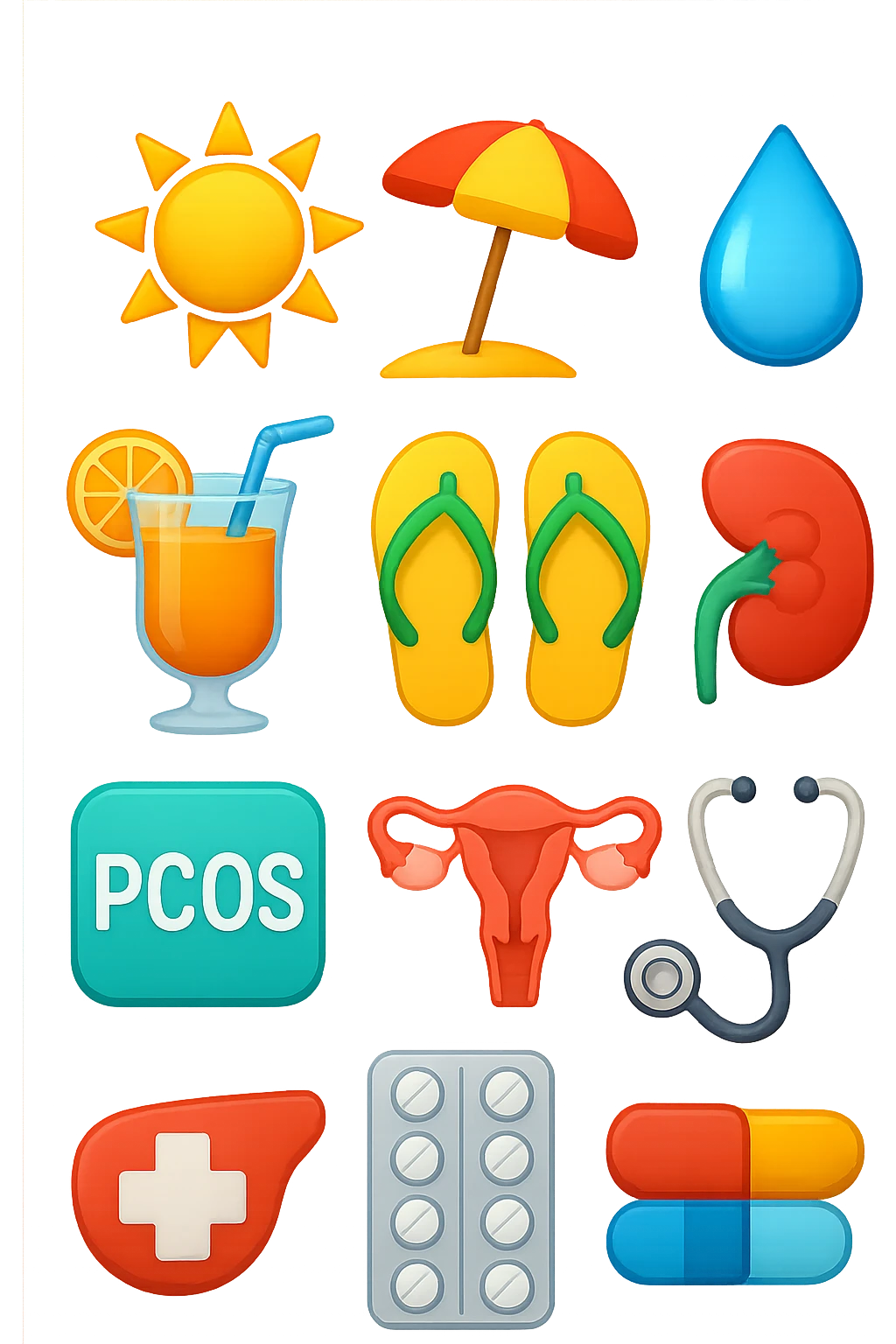 ESTATE E PCOS EMOJI STILE IPHONE emoji