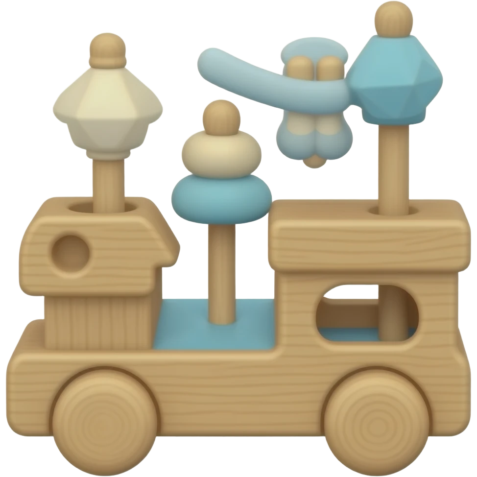 juego de madera para bebes emoji