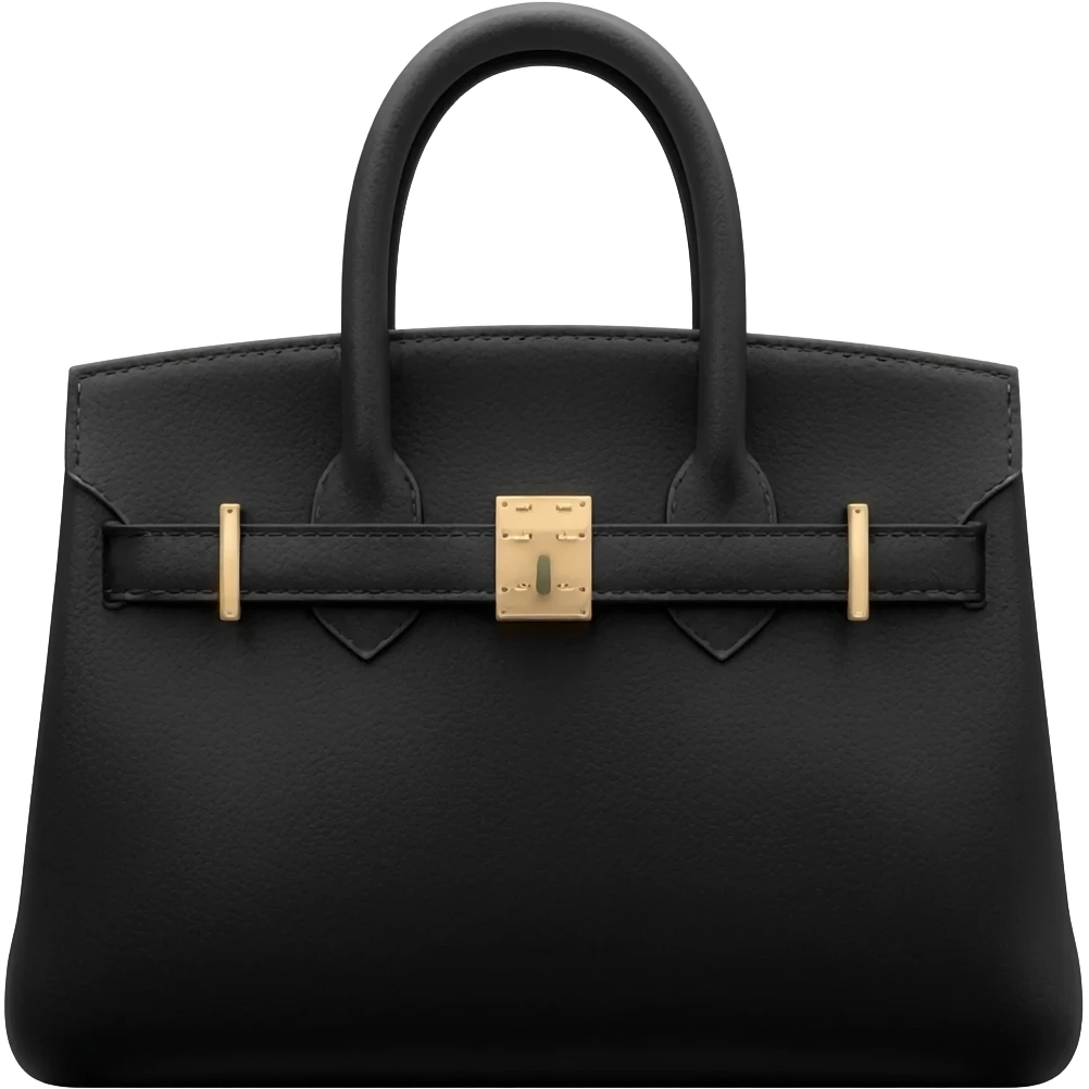 matte black birkin bag emoji