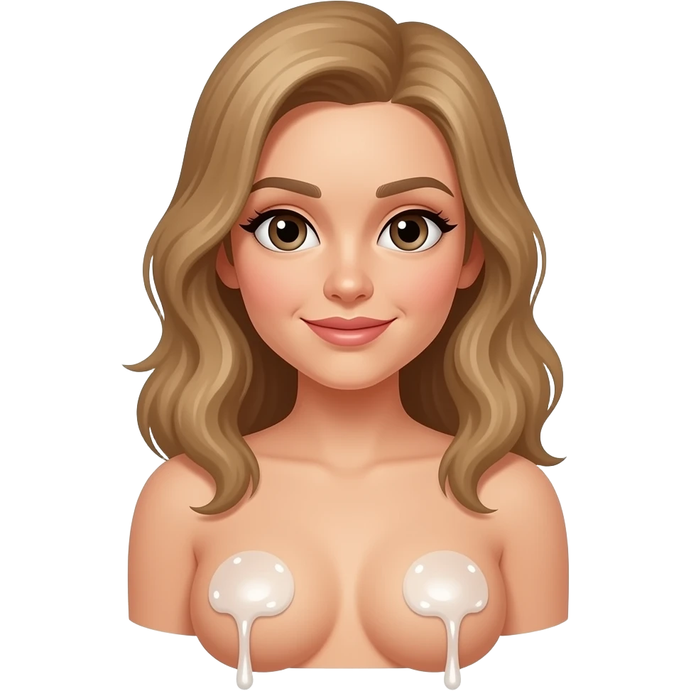 Sugar flowing down breasts emoji