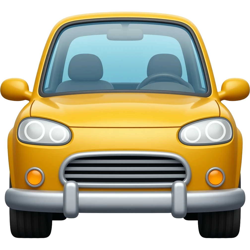 Cartoon car emoji