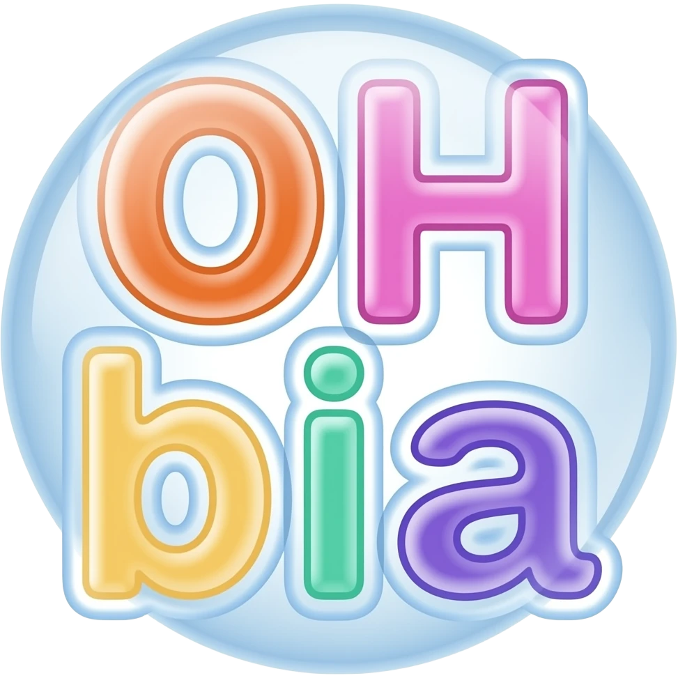 Bom dia com letras vazadas e coloridas estilo buble emoji