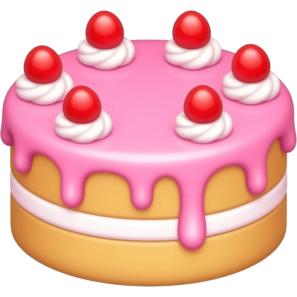 pink cake emoji