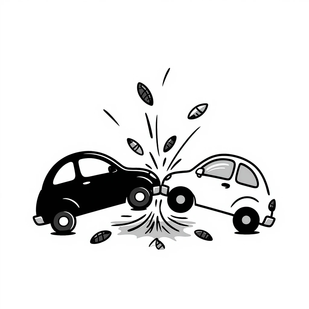 cars crash emoji