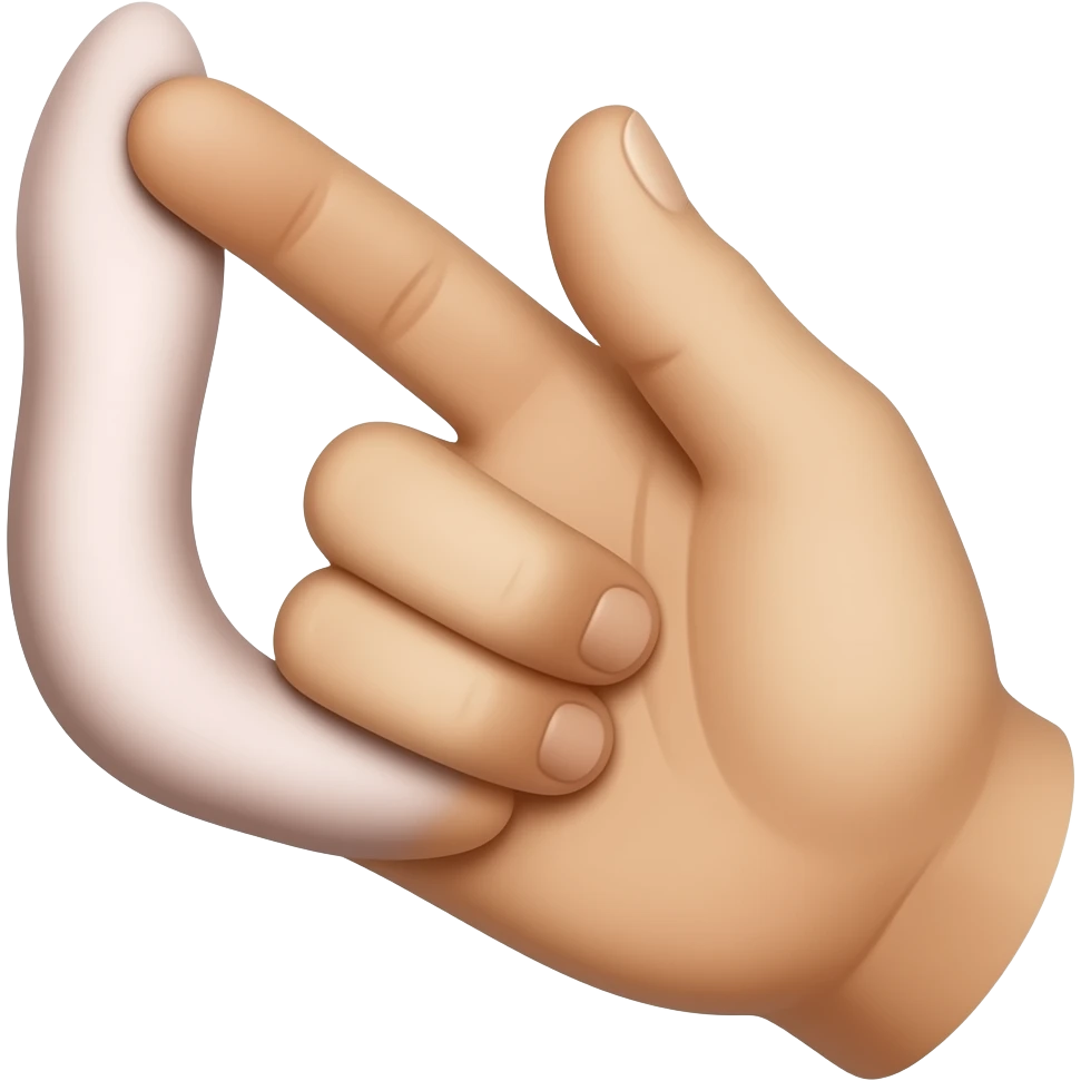 hand masturbating a penis emoji