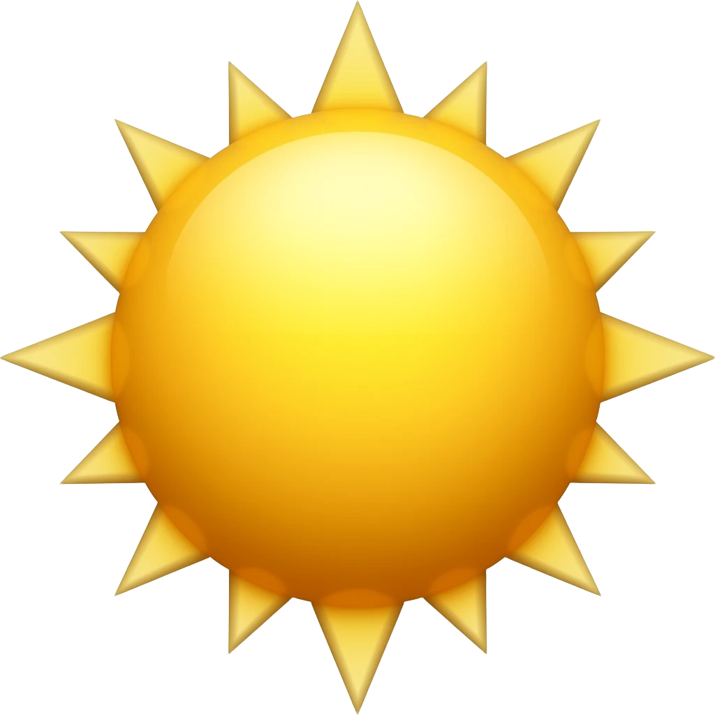 Sun emoji