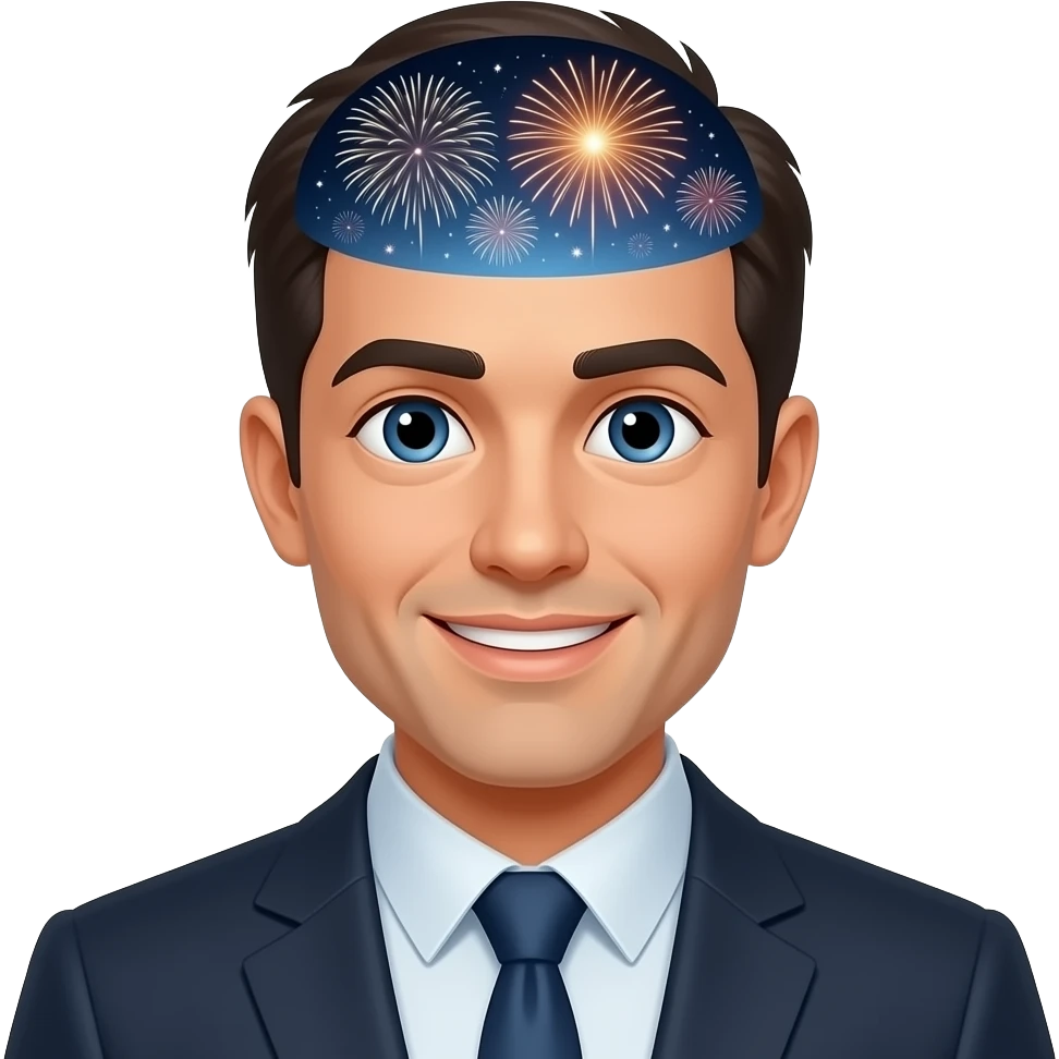 b2b tech buyer with fireworks going off in their mind emoji