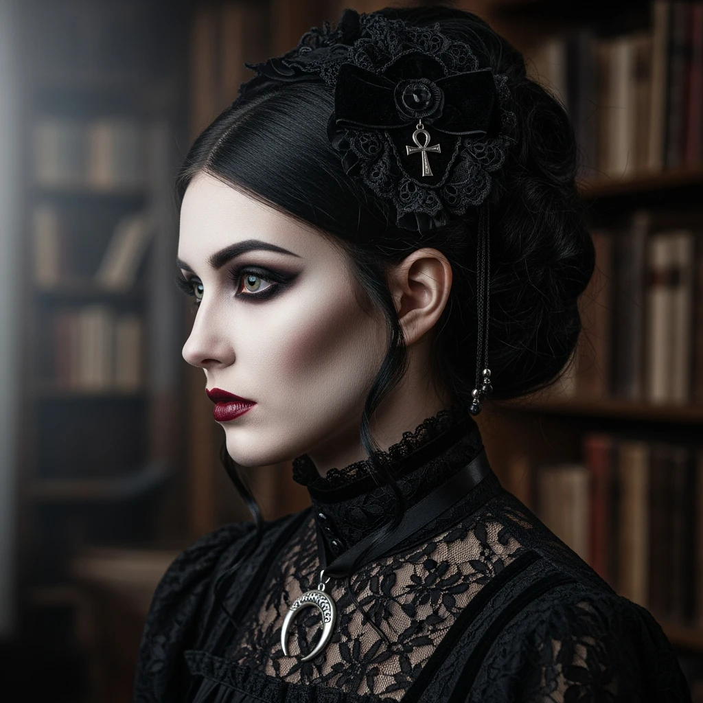 goth  profile girl emoji