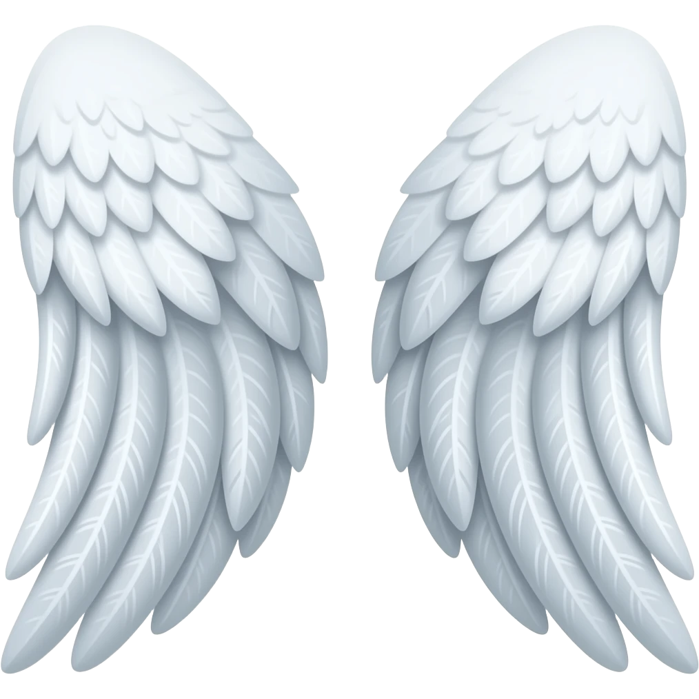 Wings horizontally down and wide emoji