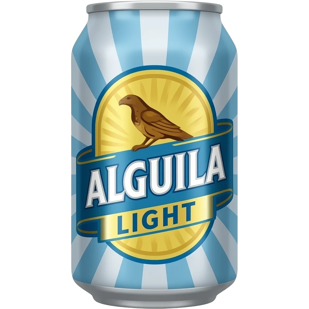 cerveza aguila light en lata emoji