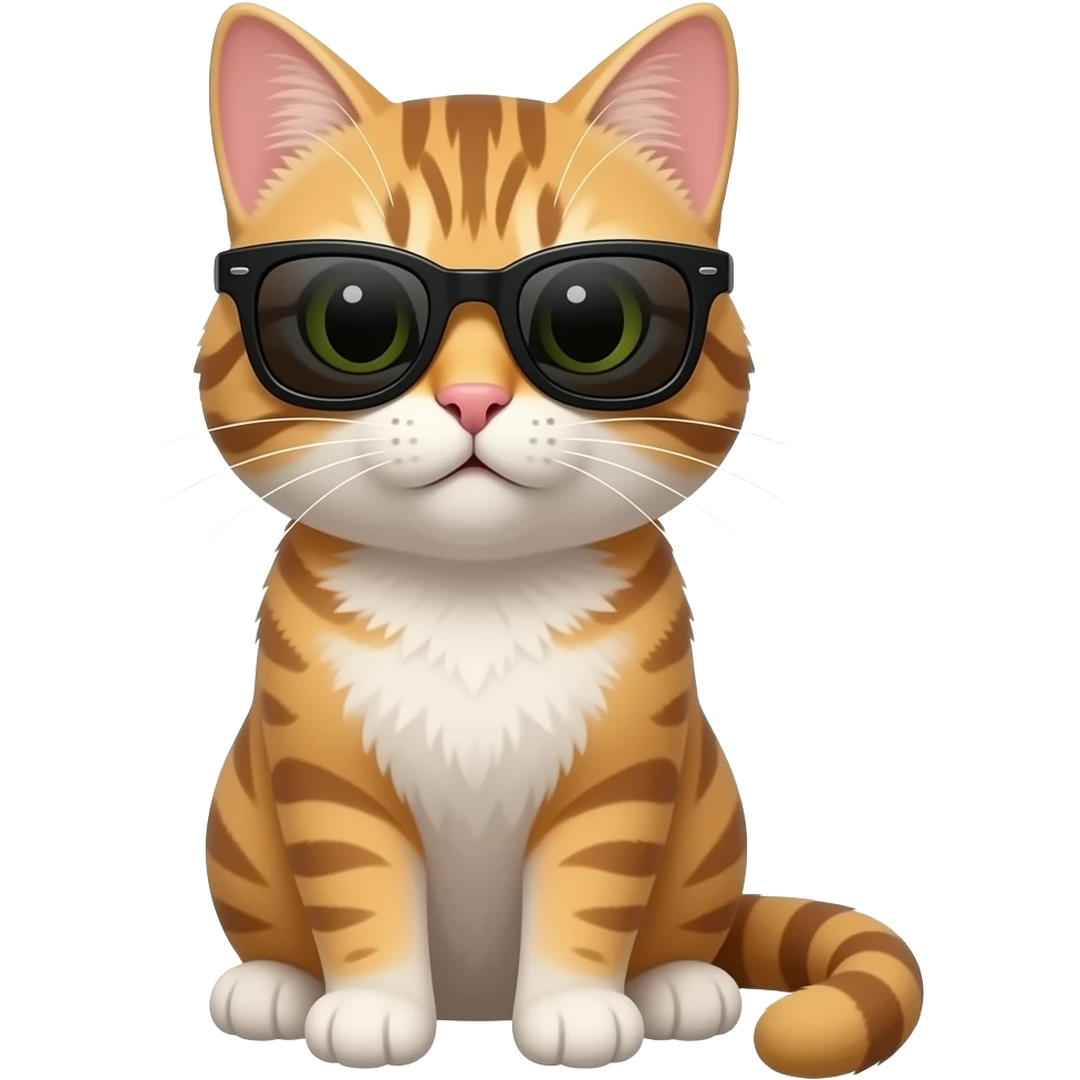 Cat wearing sunglasses emoji