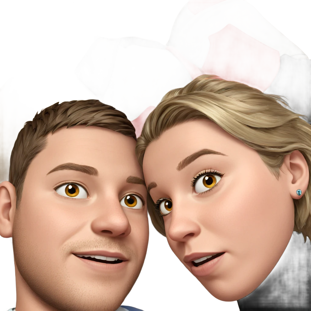 portrait of a boy and girl emoji