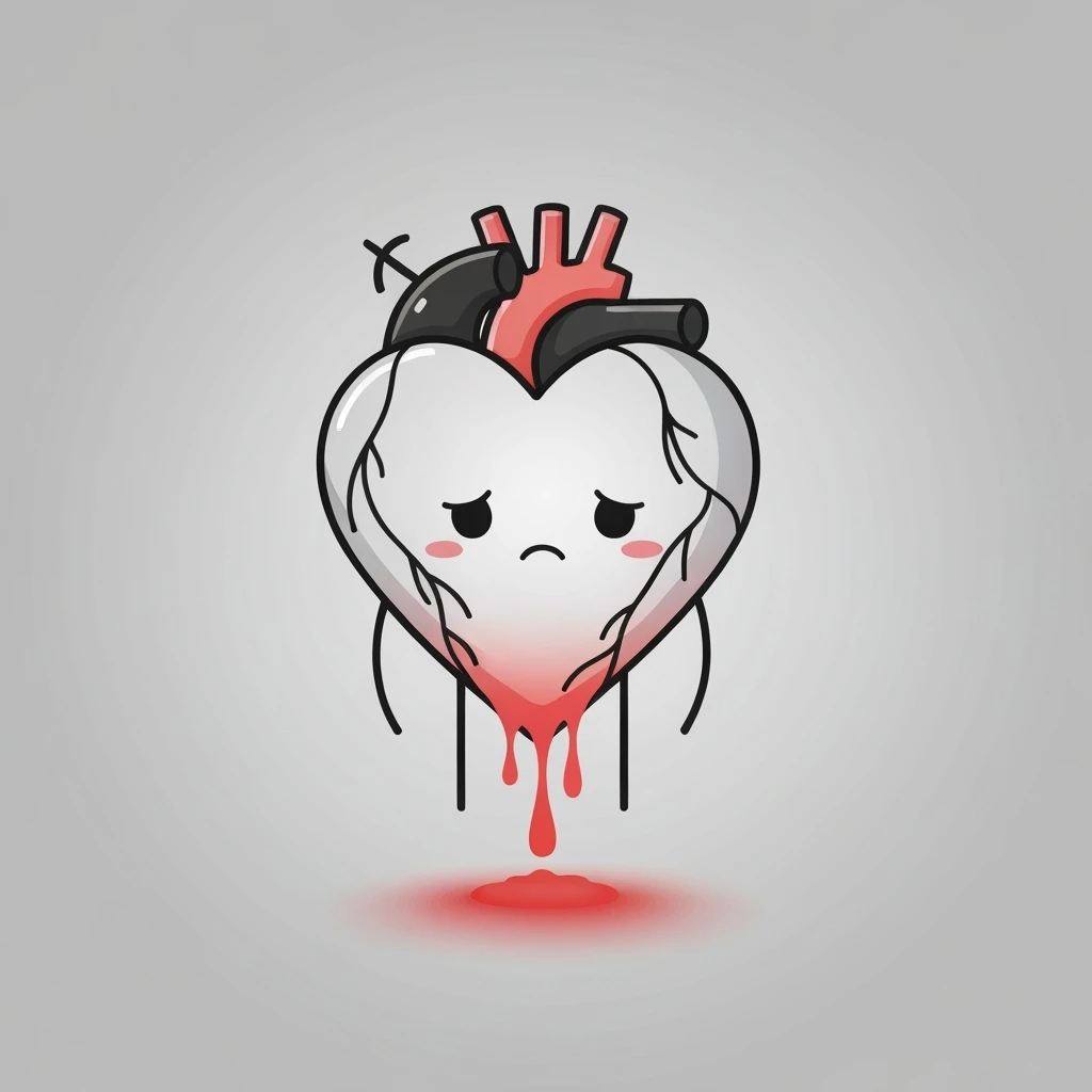 goth bleeding heart, cute, expressive, minimal emoji
