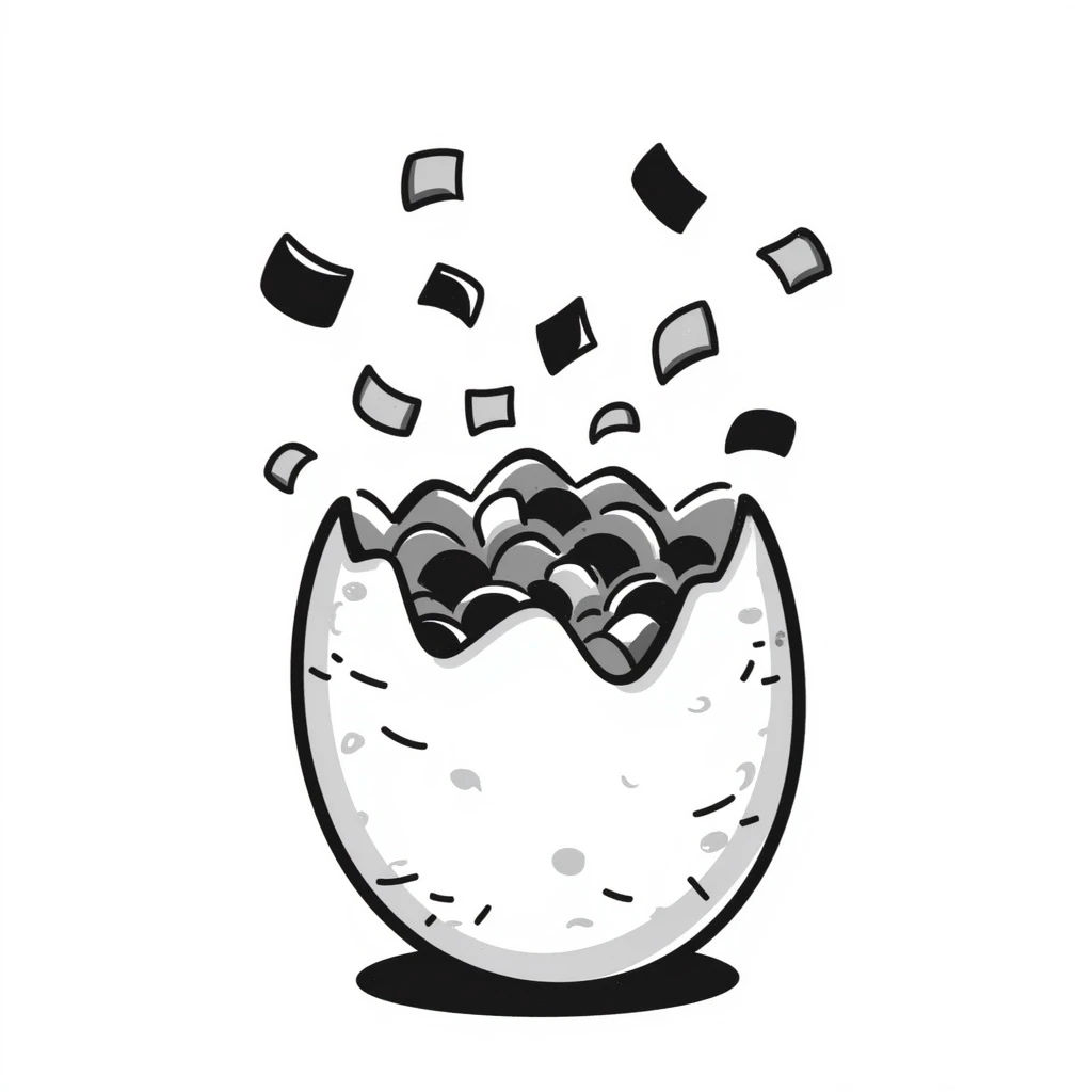 Confetti egg emoji