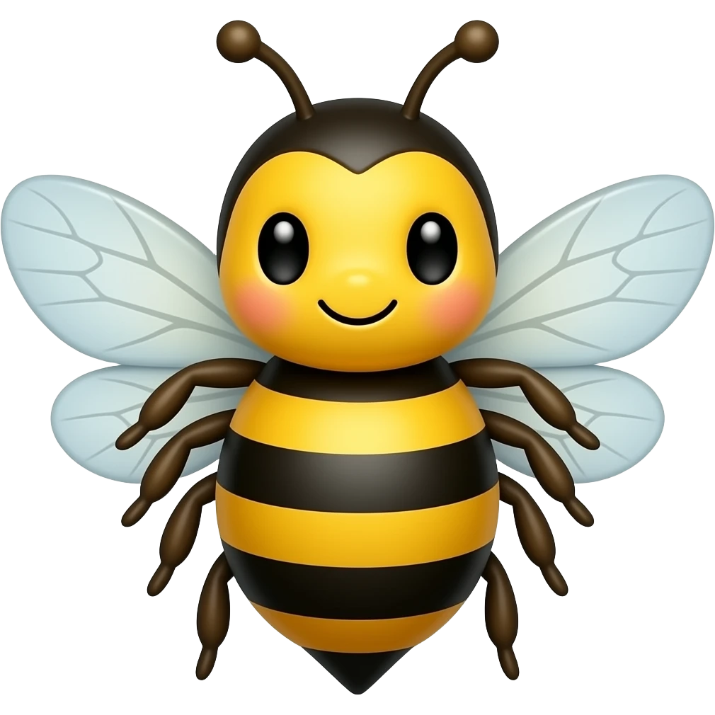 make a cute bee emoji