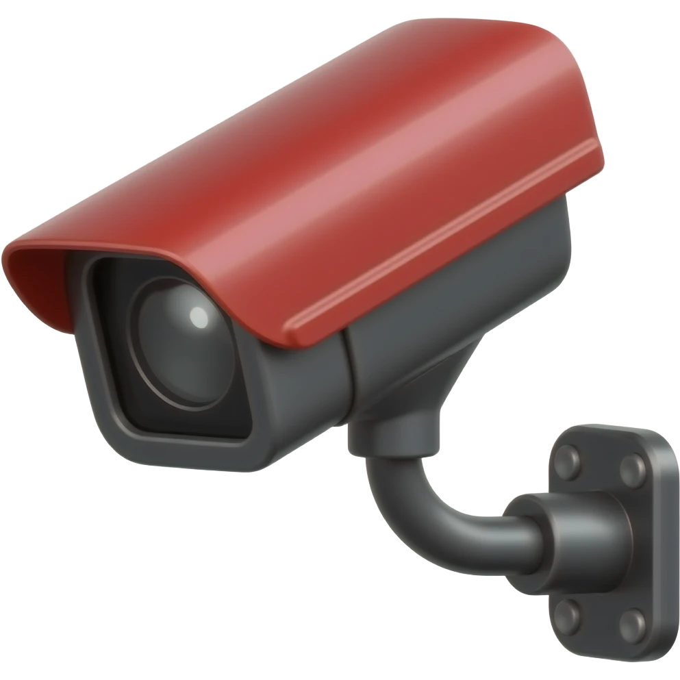 CCTV red and black emoji