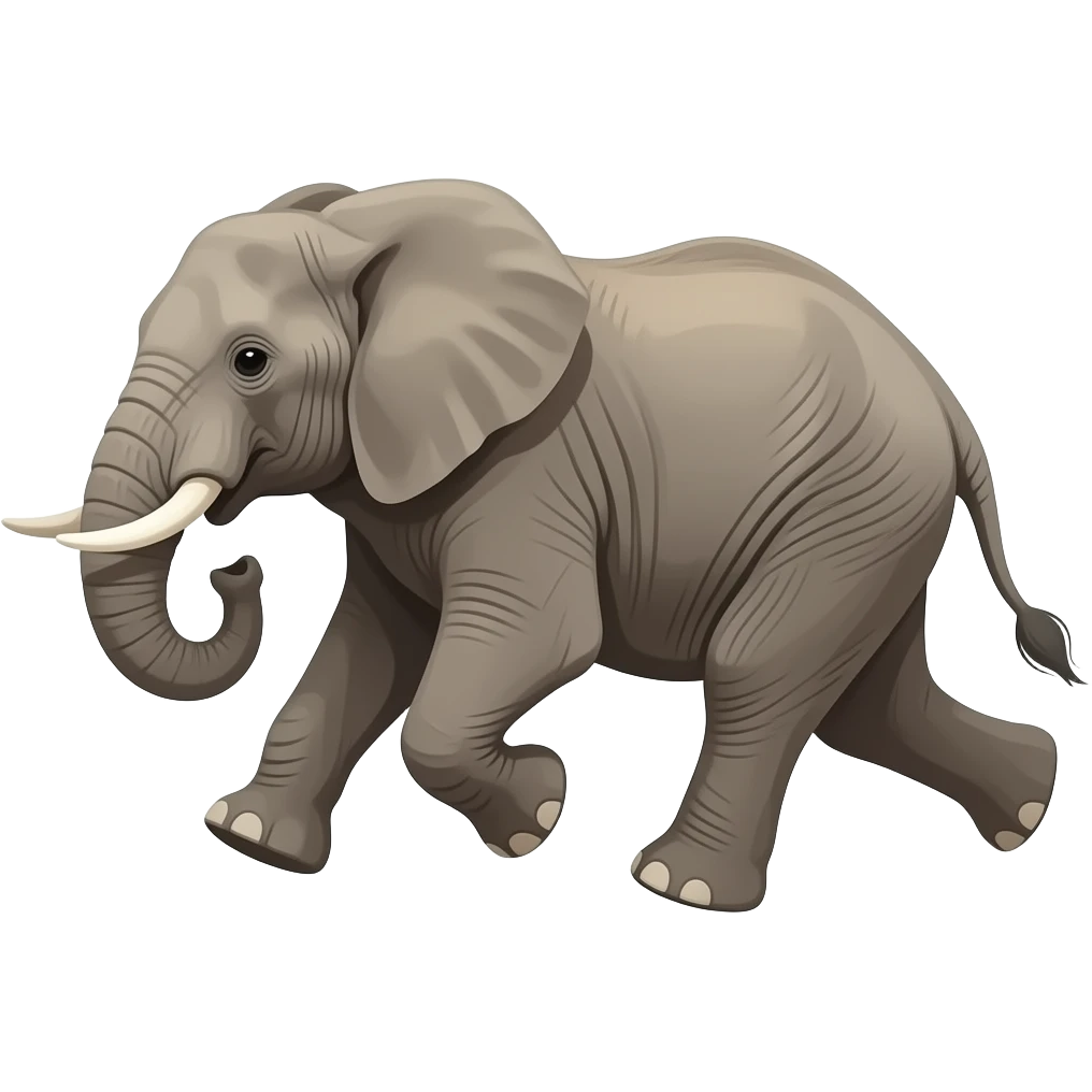 elephant running emoji
