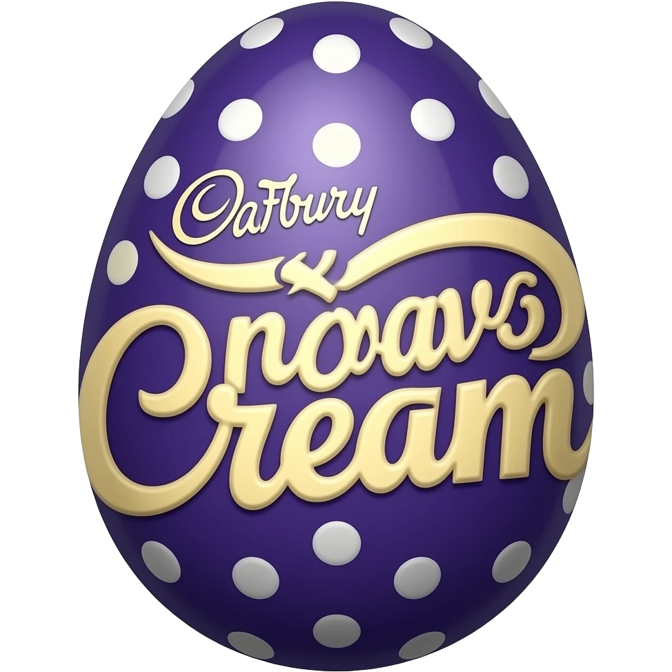 Cadbury cream egg emoji