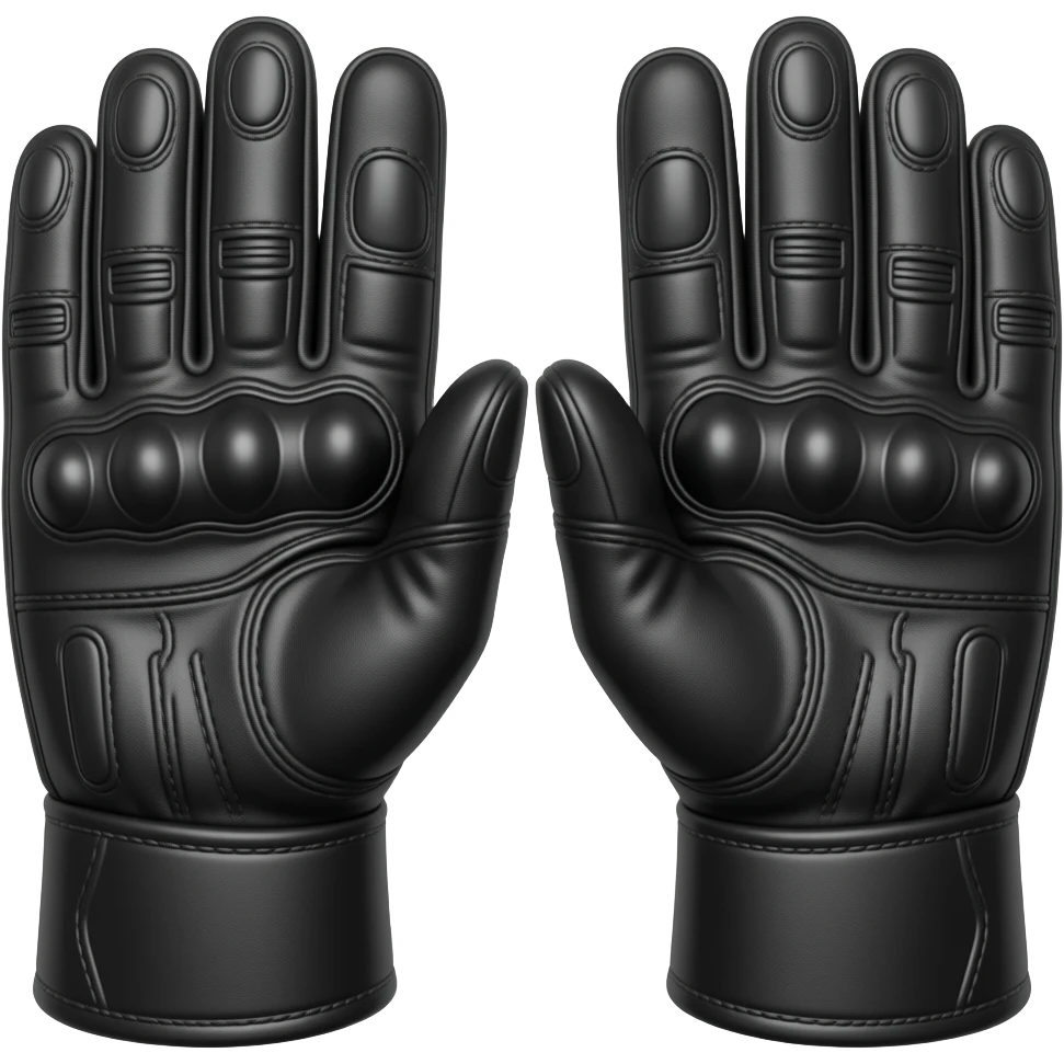 motorcycle gauntlet gloves emoji