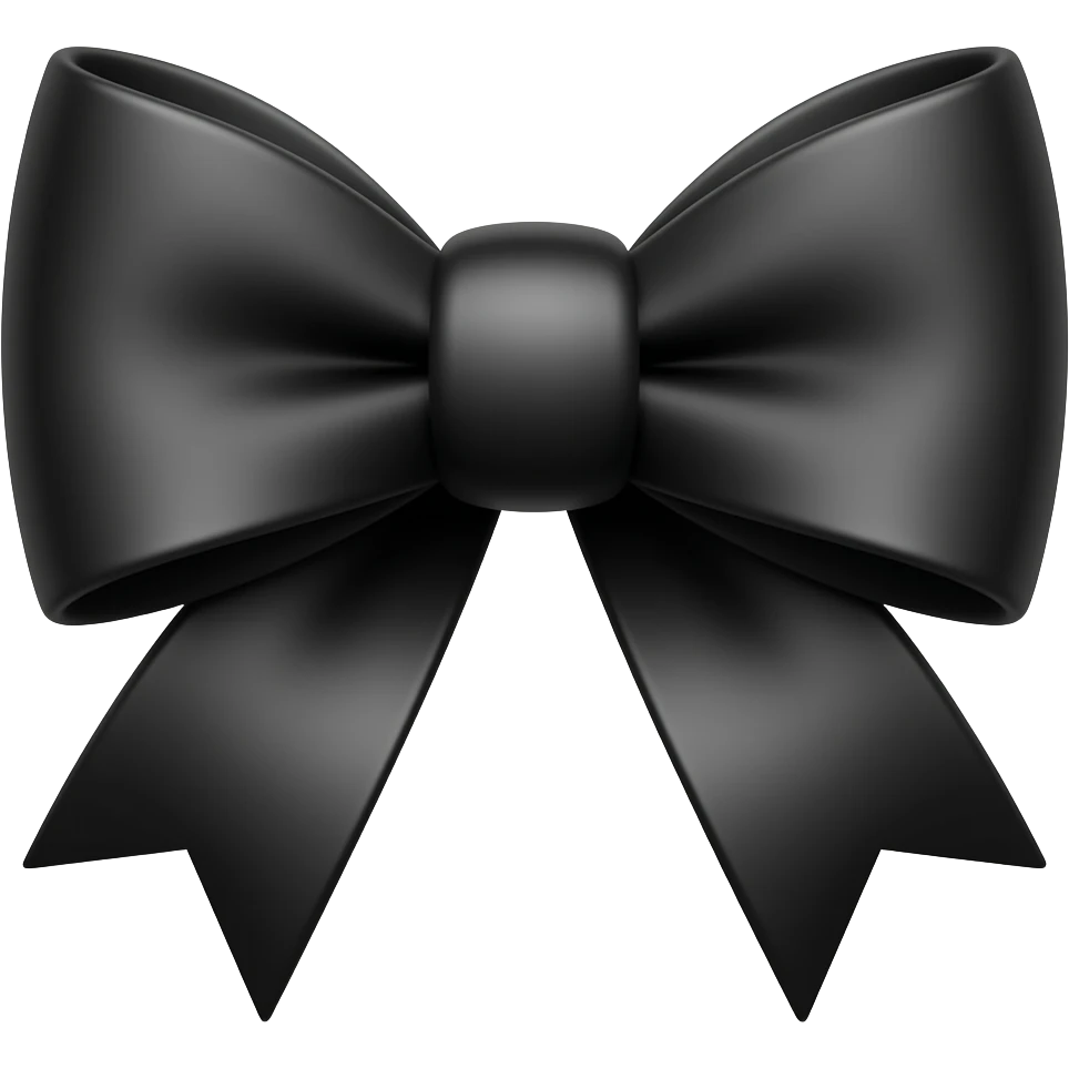 I want a black bow emoji so can u create blackk bow emoji emoji