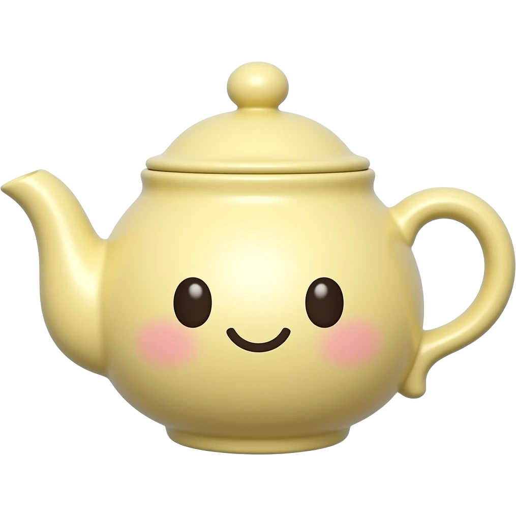 kawaii teapot smile cute emoji