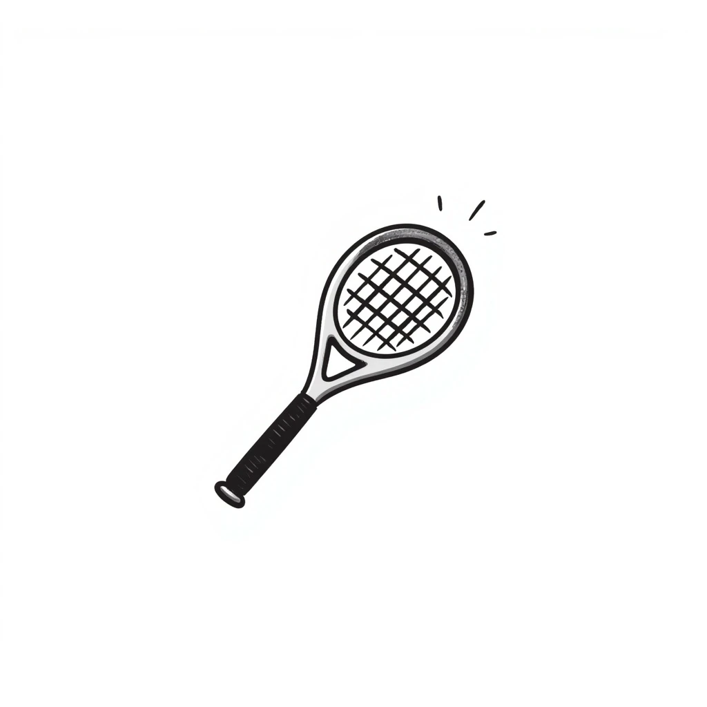 A tennis racket emoji