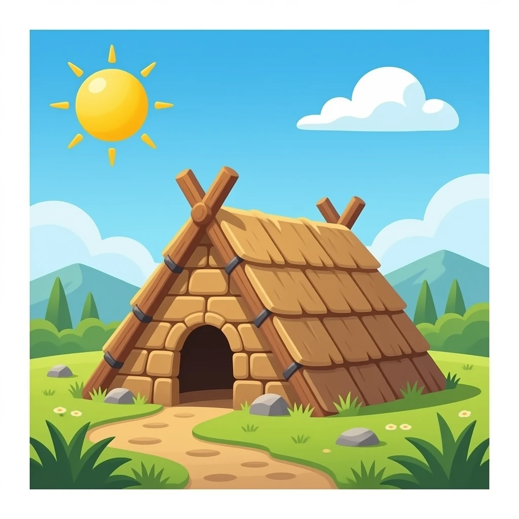Stone age Hut emoji