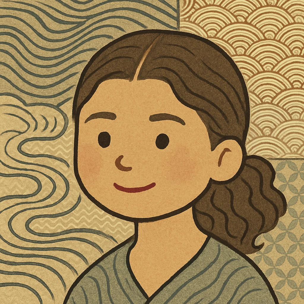 Zendaya's head in Irasutoya style, soft colors, round face, simple features, friendly expression emoji