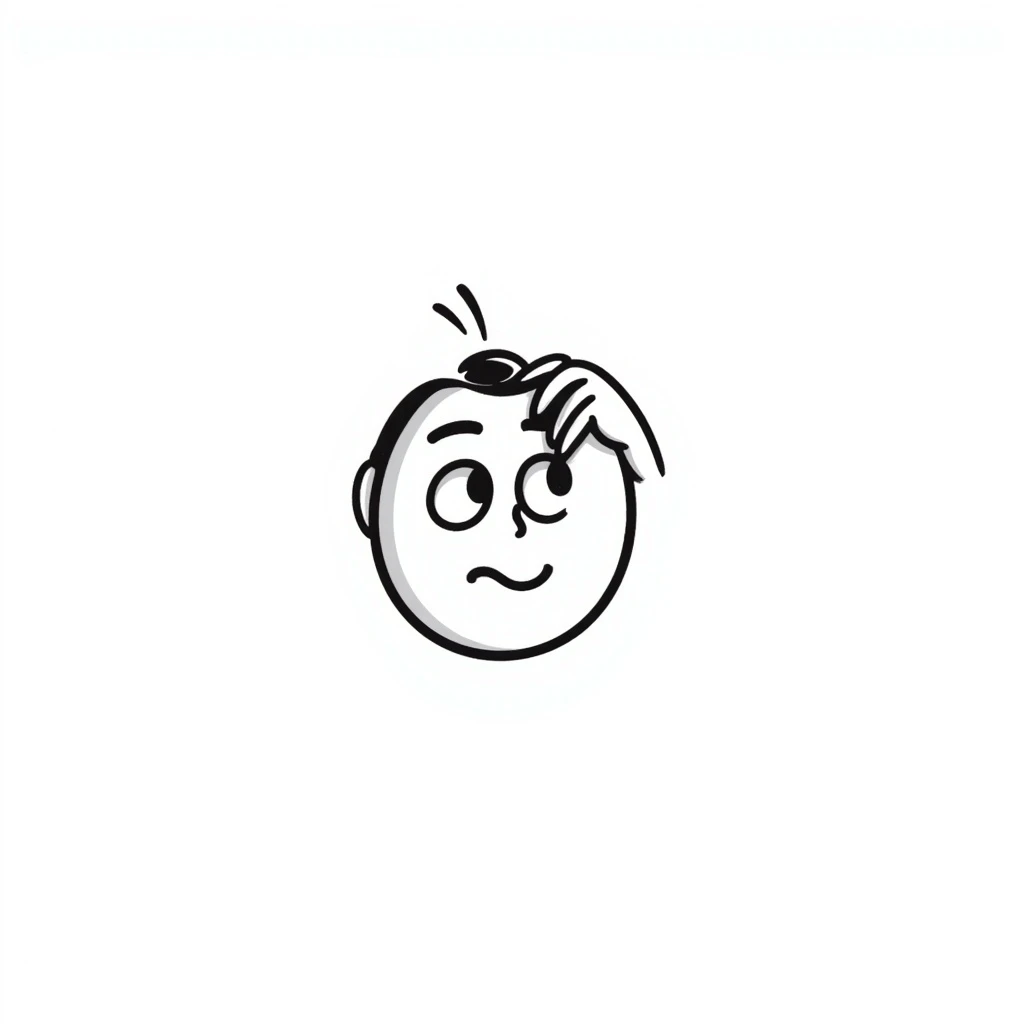 sarcastically smiling emoji with hand on head emoji