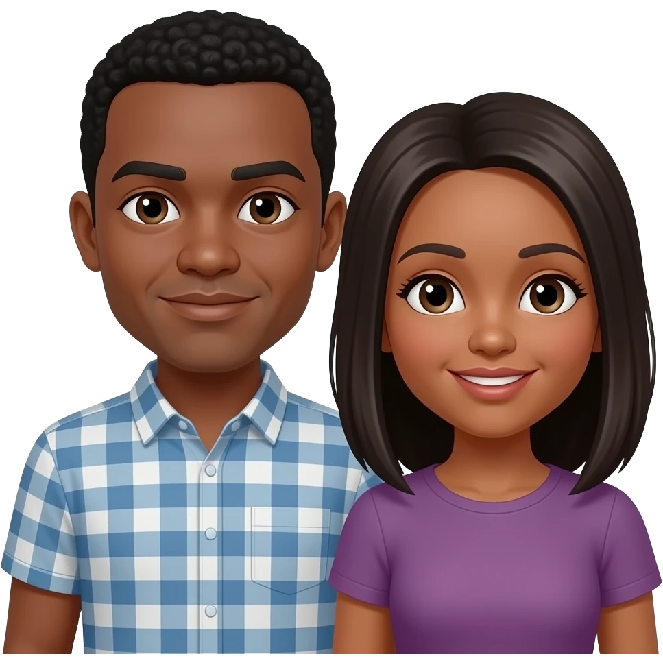 Black couple emoji