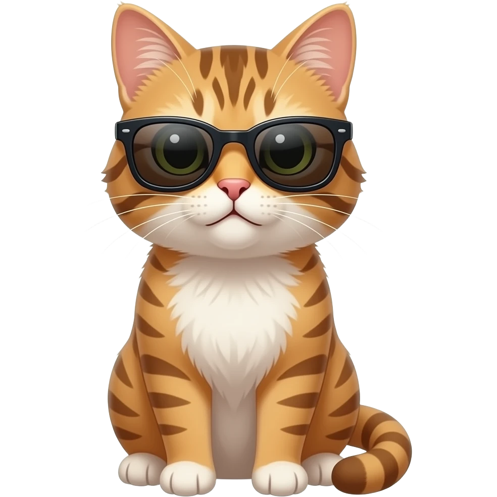 Cat wearing sunglasses emoji